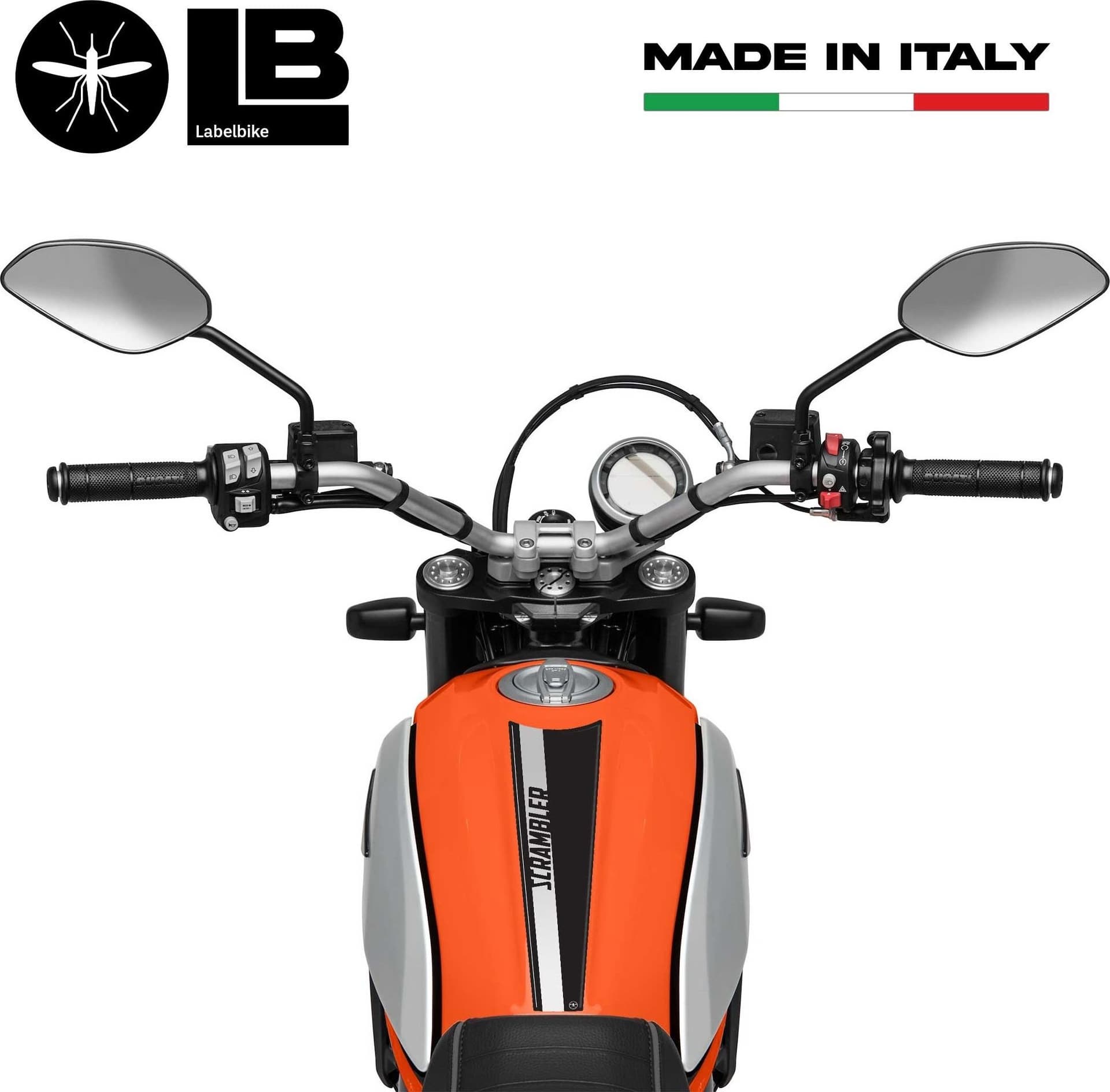PARASERBATOIO ADESIVO in GEL RESINA 3D COMPATIBILE per MOTO DUCATI SCRAMBLER NEW in Paraserbatoio LabelBike - Bibbiano, commercioVirtuoso.it