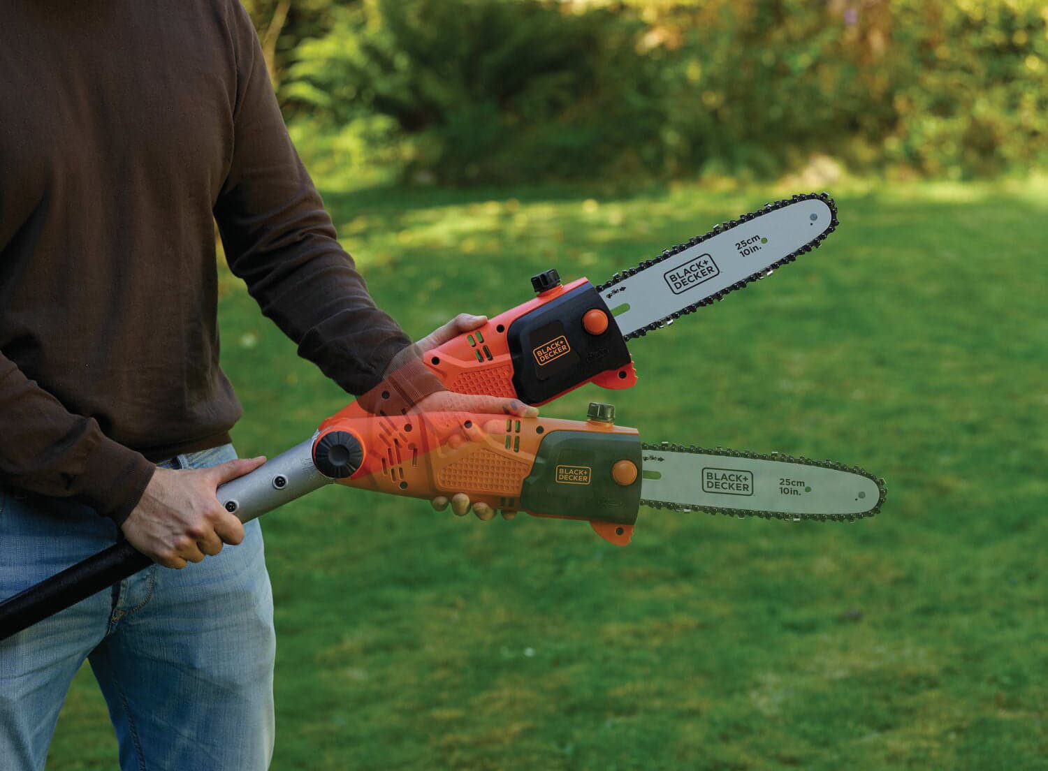 Black+Decker Sega Per Potatura Elettrica Ps7525-Qs 800 W Barra Cm. 25 Asta Telescopica in Motoseghe BricoGo - Marano di Napoli, commercioVirtuoso.it