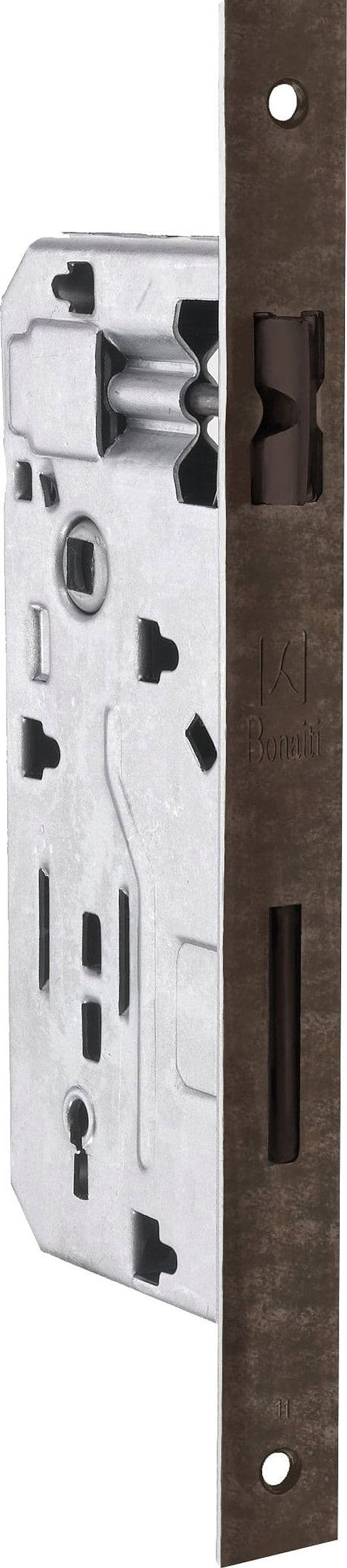 Serratura Legno Patent Inf. B Quadro Art. 040P Bronzato Verniciato E.40