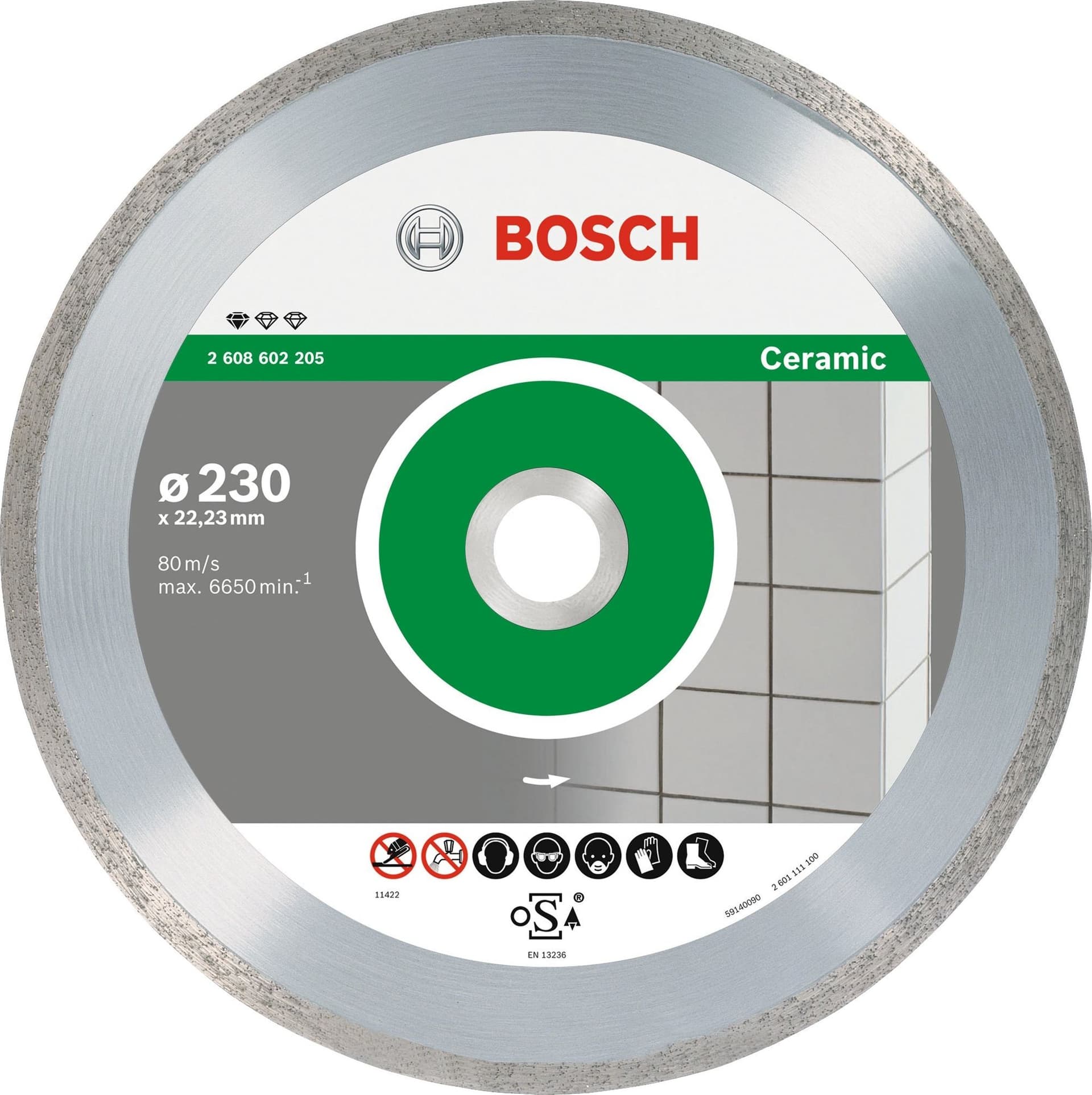 Disco Diamantato per Ceramica Ø Mm 115 Bosch