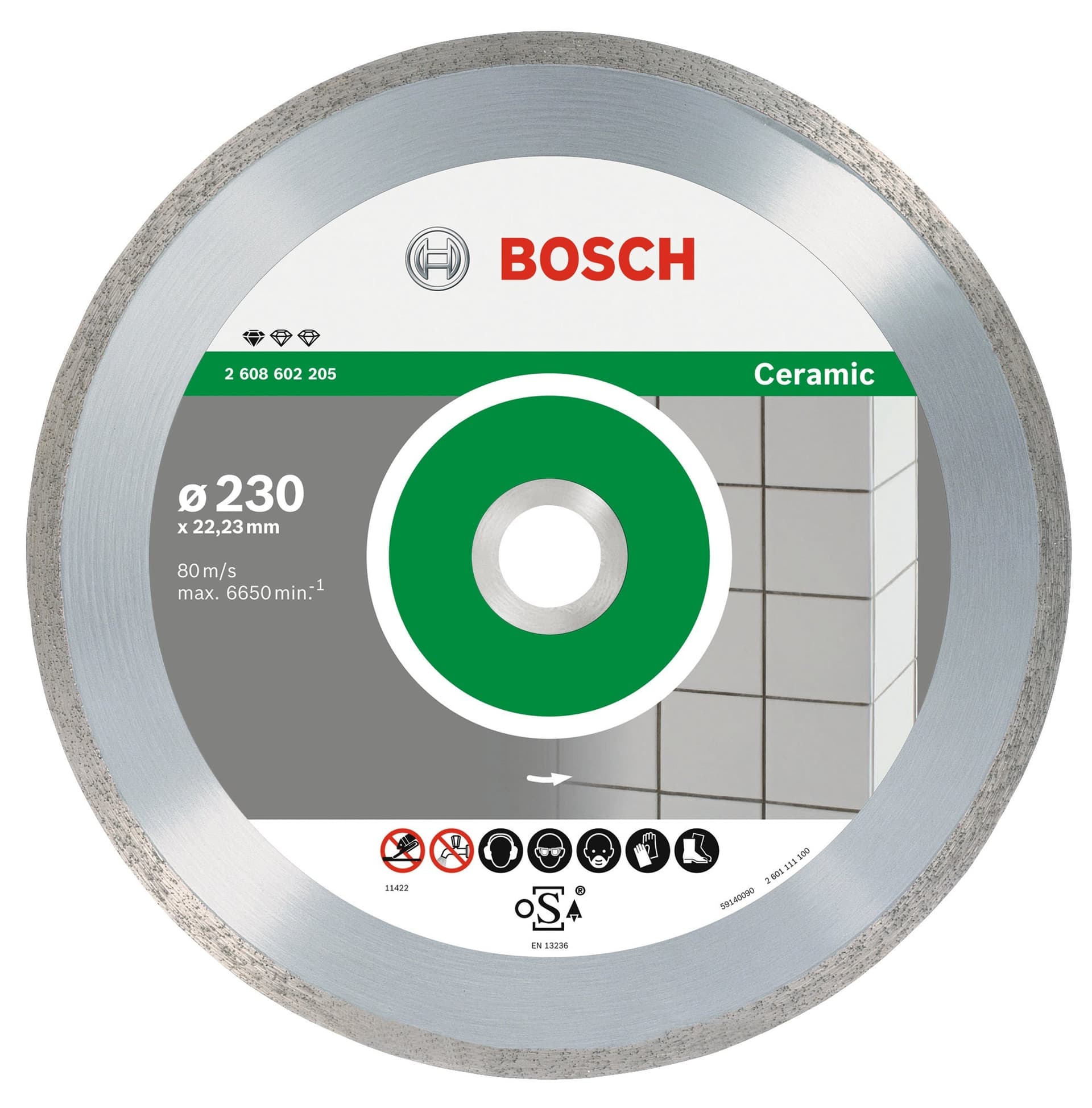 Disco Diamantato per Ceramica Ø Mm 230 Bosch