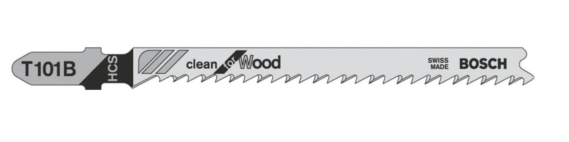 Lama per Legno T 101 B 5 Pezzi. Blister 5 Confezioni Bosch