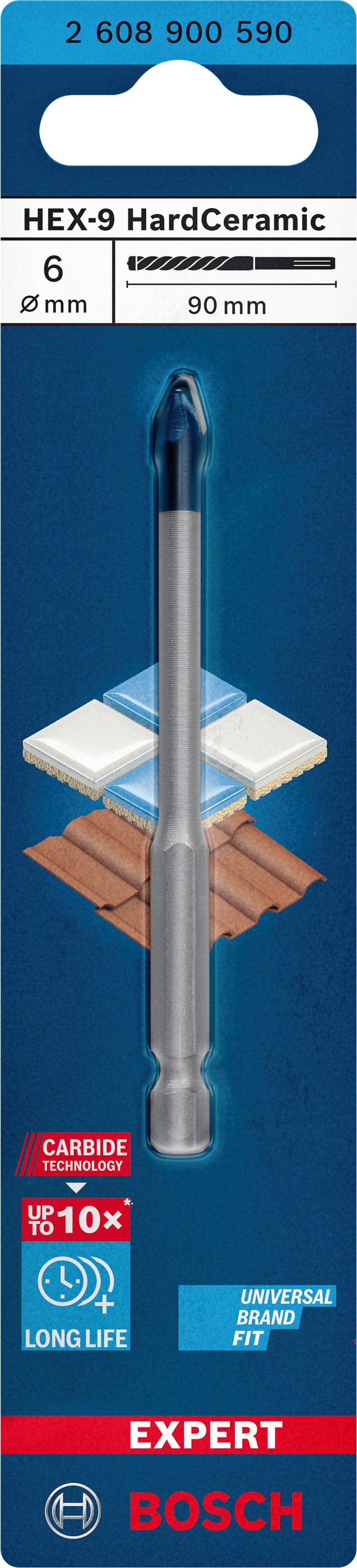 Bosch Punta Expert Hex-9 Hardceramic Ø Mm.12X90 in Punte ad attacco esagonale BricoGo - Marano di Napoli, commercioVirtuoso.it