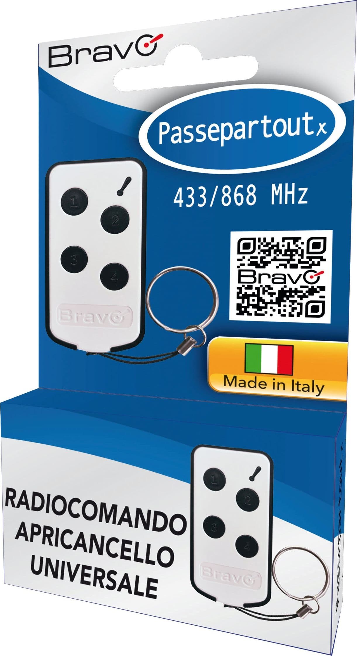 Bravo Radiocomando Apricancello Passepartout X Codice Fisso Frequenza 433+868 Mhz in Ferramenta per cancelli BricoGo - Marano di Napoli, commercioVirtuoso.it