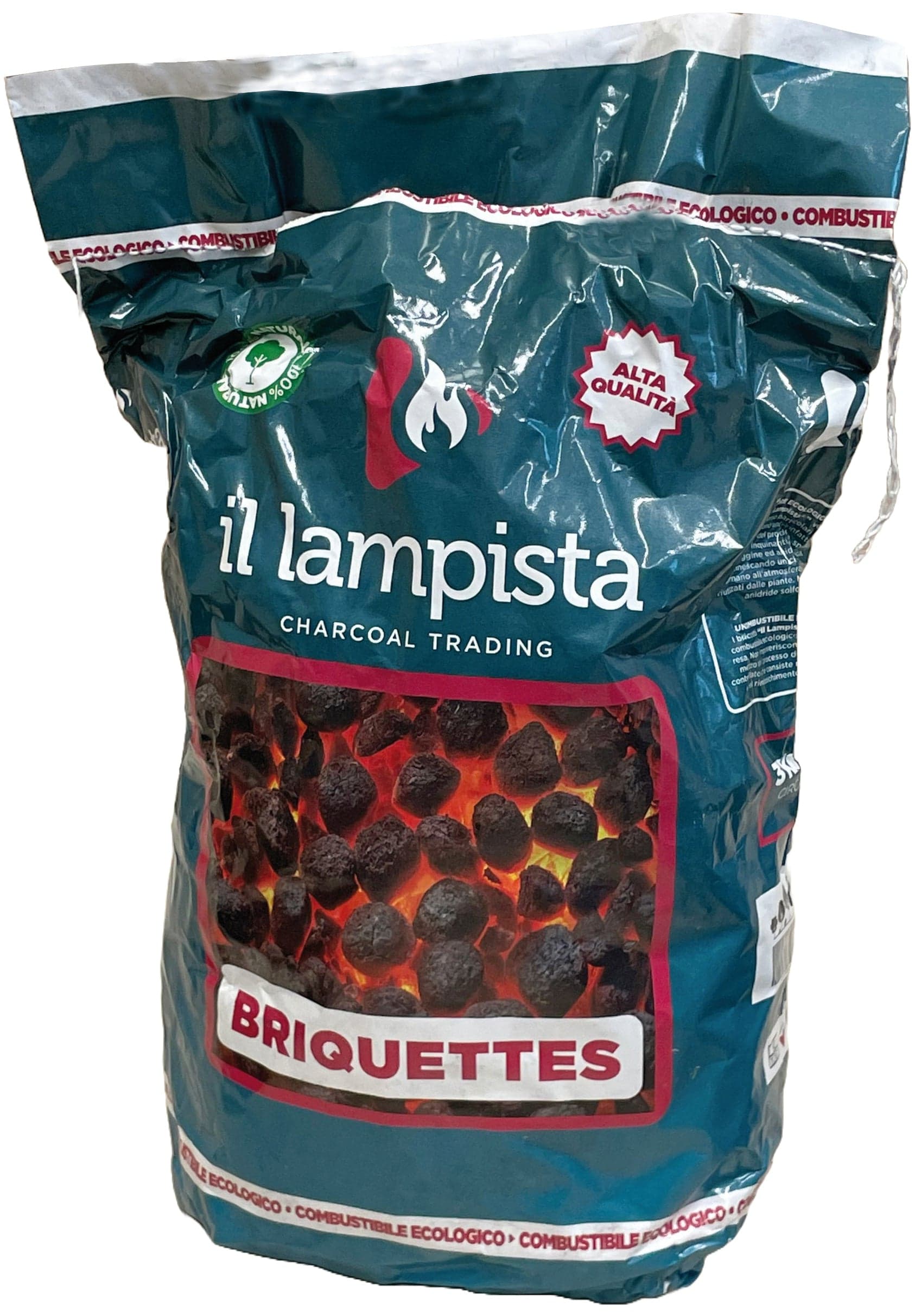 Carbone Vegetale Briquettes Sacco da Kg 3 Circa