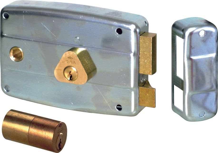 Serratura Ferro Appl. 2M+S Cil Int. Zincata Art. 50571 E.60 Dx Cisa