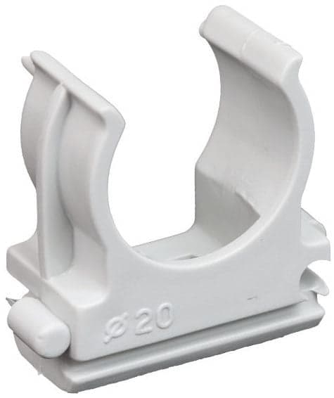 Clips a Scatto per Fissaggio Tubo Rigido Ø Mm 20 100 Pezzi
