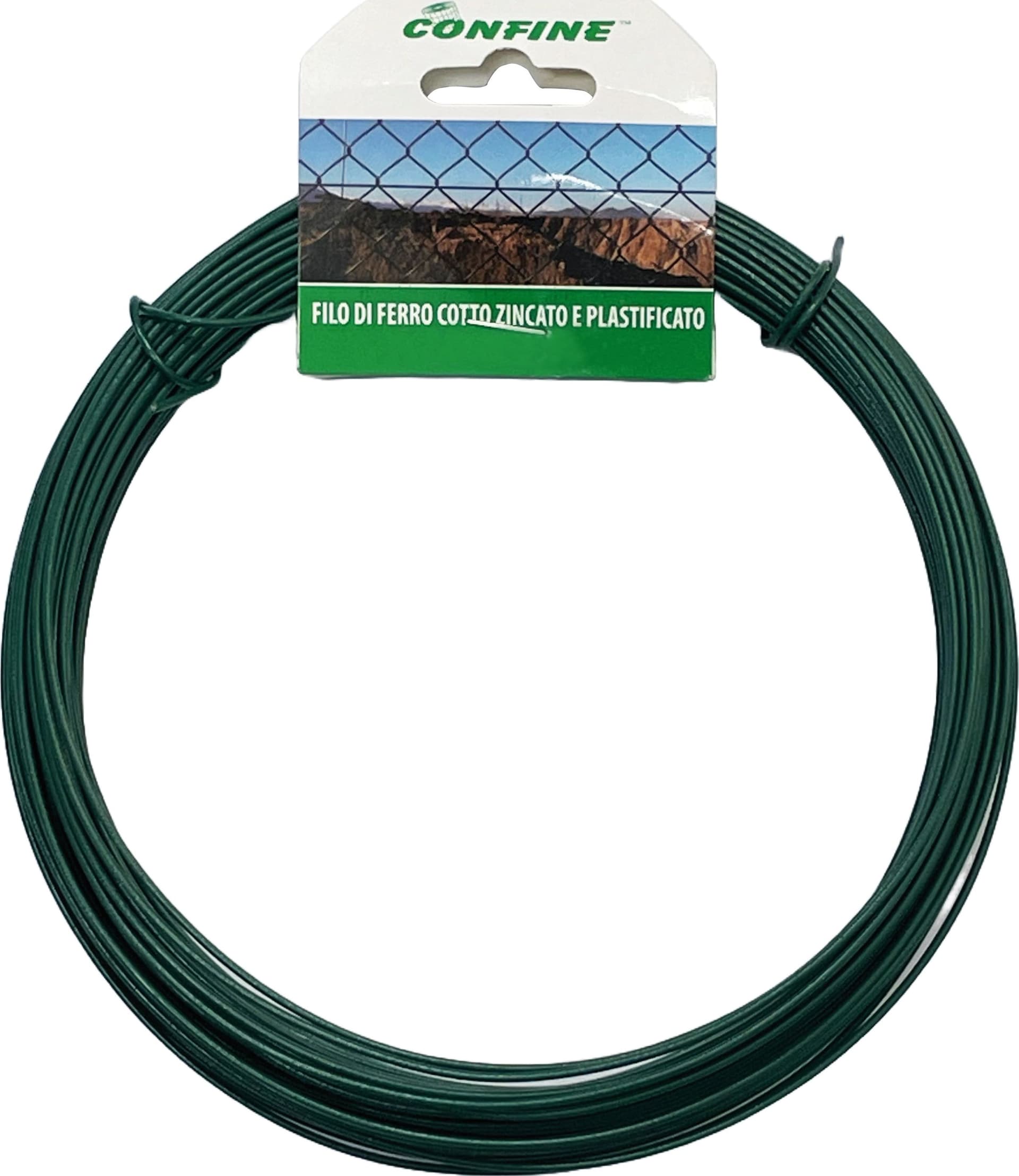 Filo di Ferro Cotto Zincato e Plastificato Ø Filo Mm 1 40 M 20 Confine