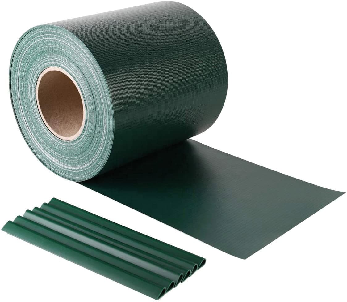 Confine Striscia Frangivista In Pvc + 20 Clip (450 Gr/M) Cm. 19X35 Mt Col. Verde in Schermi divisori e protettivi per giardino BricoGo - Marano di Napoli, commercioVirtuoso.it