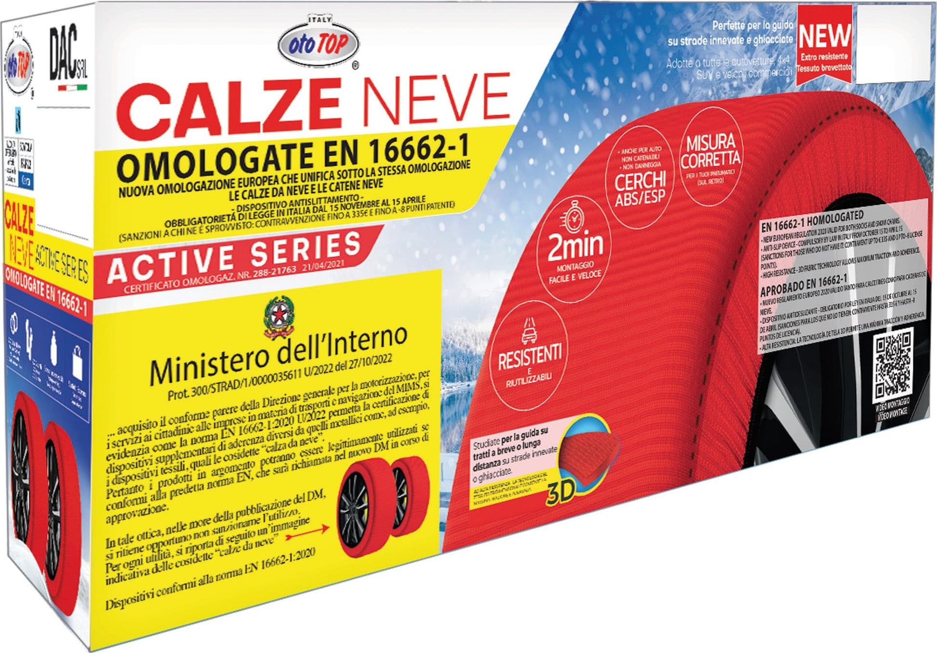 Dac Calze Da Neve Omologate Per Auto Mis. M in Calze da neve BricoGo - Marano di Napoli, commercioVirtuoso.it