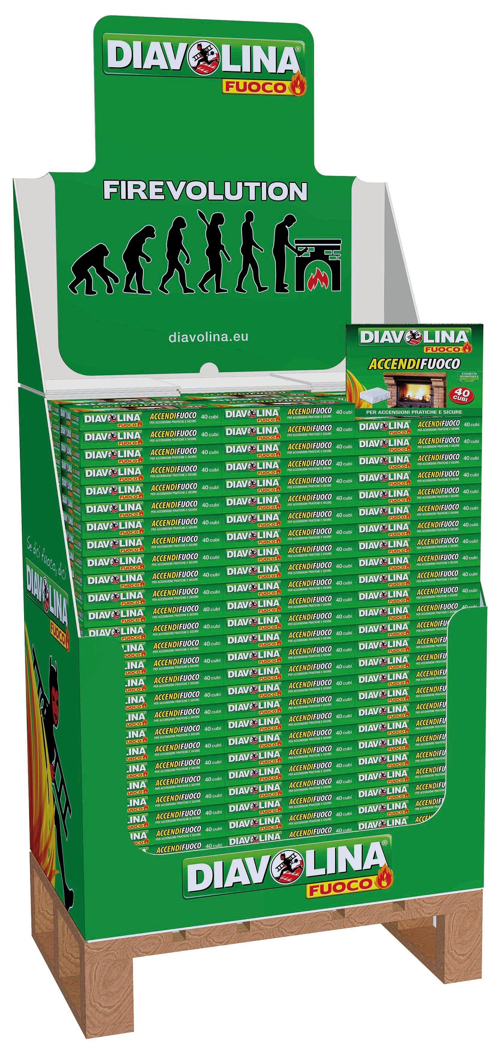 Accendifuoco 40 Cubetti ESP.270 Pezzi Diavolina