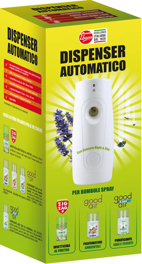 Ebano Dispenser Automatico Per Profumatori E Insetticidi (Per Bombole Ml. 250) in Spray profumati per la stanza BricoGo - Marano di Napoli, commercioVirtuoso.it