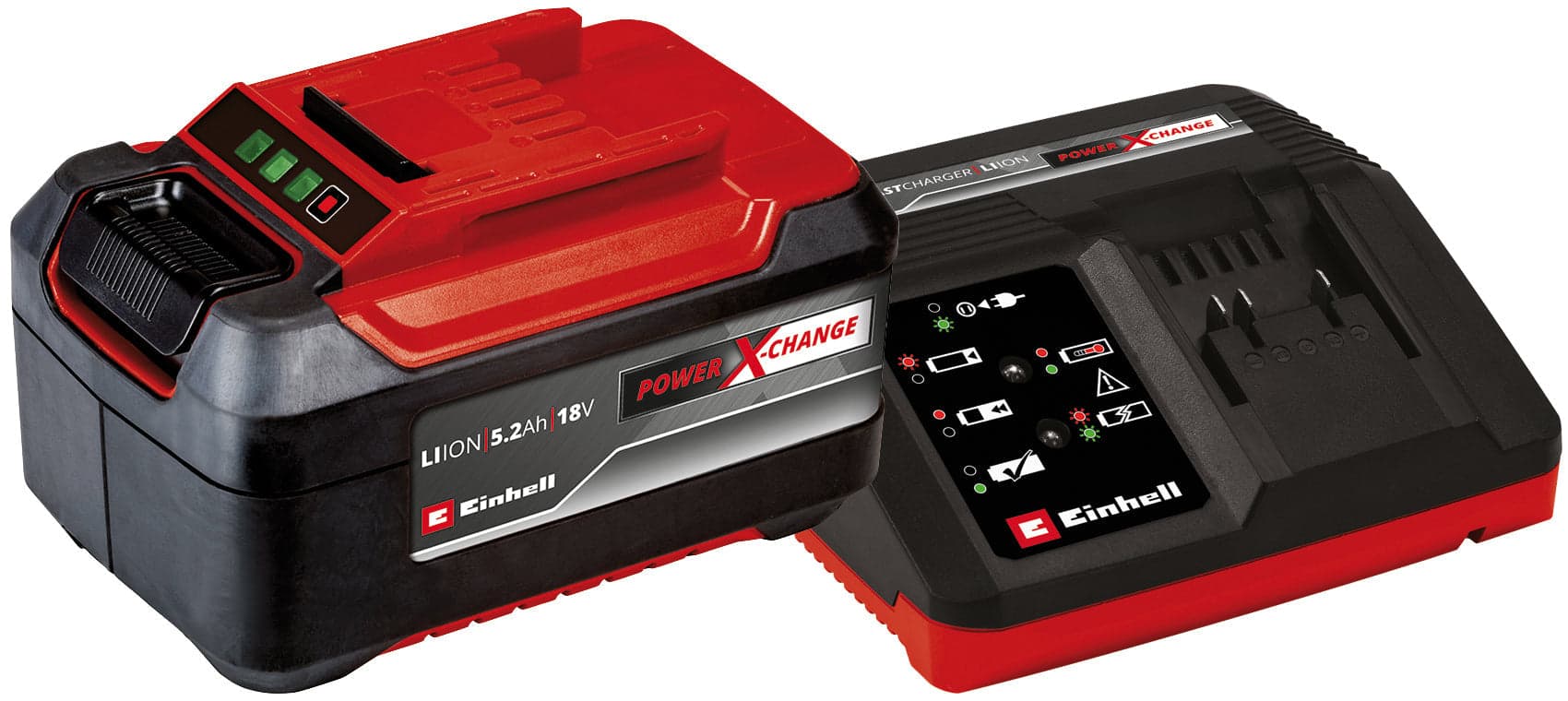 Batteria + Caricabatteria Power x Change 18 V 5 2 Ah Einhell