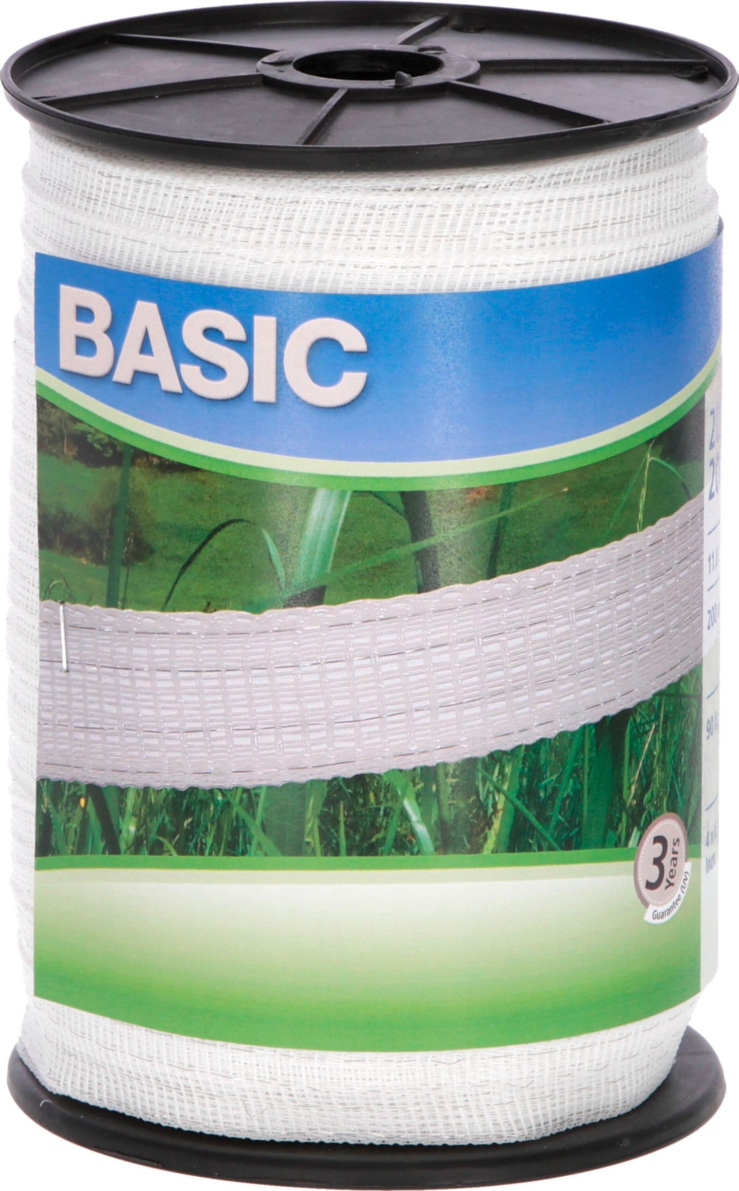 Fettuccia Elettrificata per Recinto Basic Bianca M 200 H. Cm 2 Fili 4