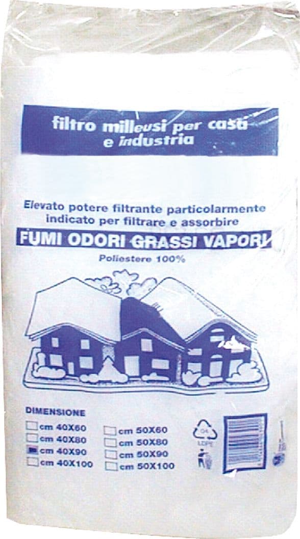 Filtro per Cappa Cm 40 x 90 25 Pezzi