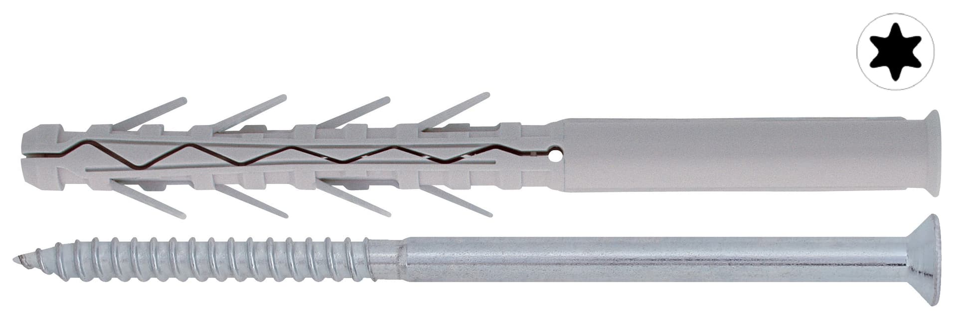 Tassello TUP4 con Vite Torx 50 Pezzi. Mm 10 x 160 Friulsider