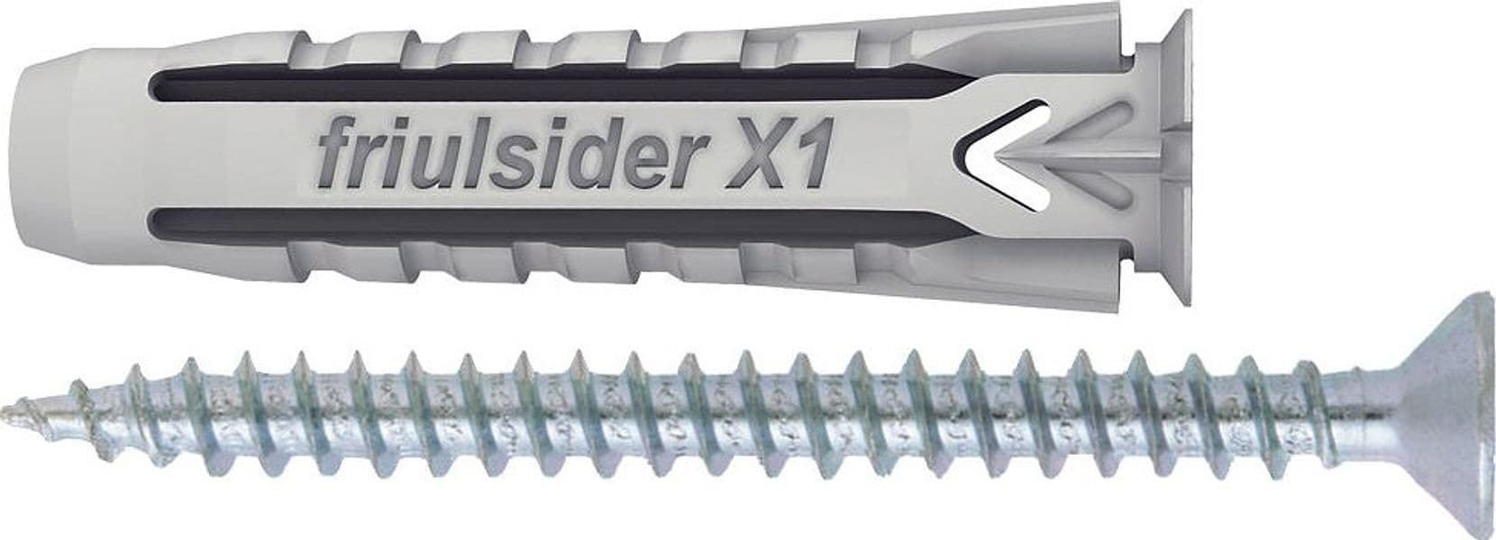 Tassello Universale X1 Evo con Vite 25 Pezzi. Mm 10 x 50 Friulsider