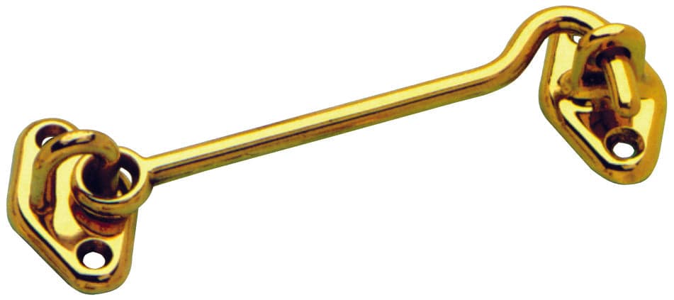 Gancio Fermapersiane Ottone Lucido Mm 80 10 Pezzi