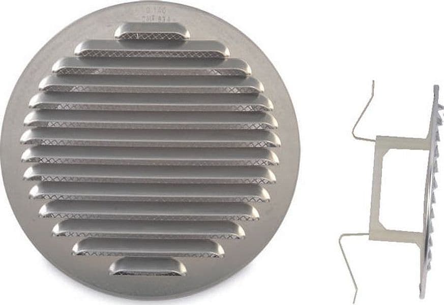 Griglia di Aerazione in Alluminio con Zanche Ø Mm 150 per Fori Ø Mm 80 125