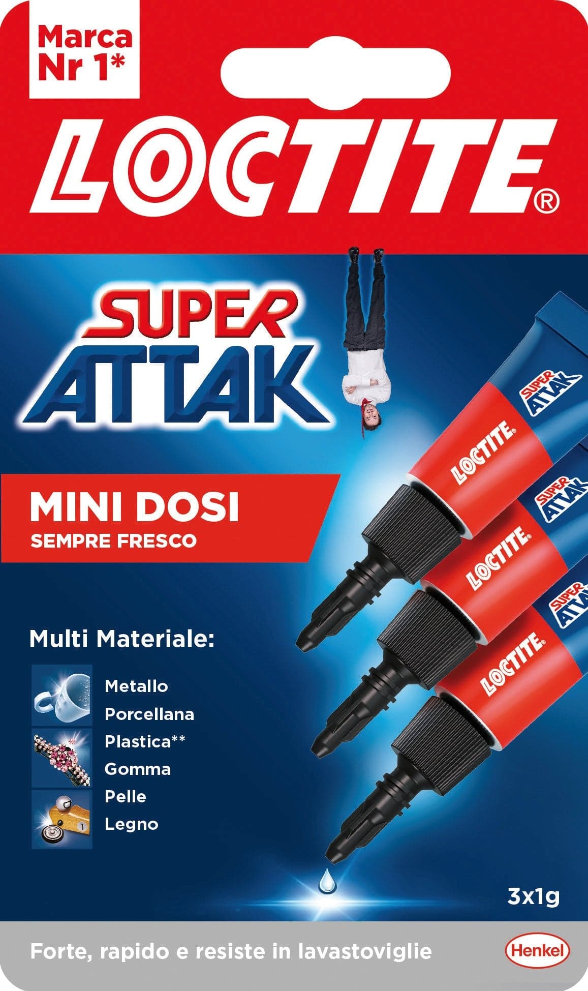 Colore La Super Attak Mini Dosi 3 x 1 Gr. 24 Pezzi Henkel
