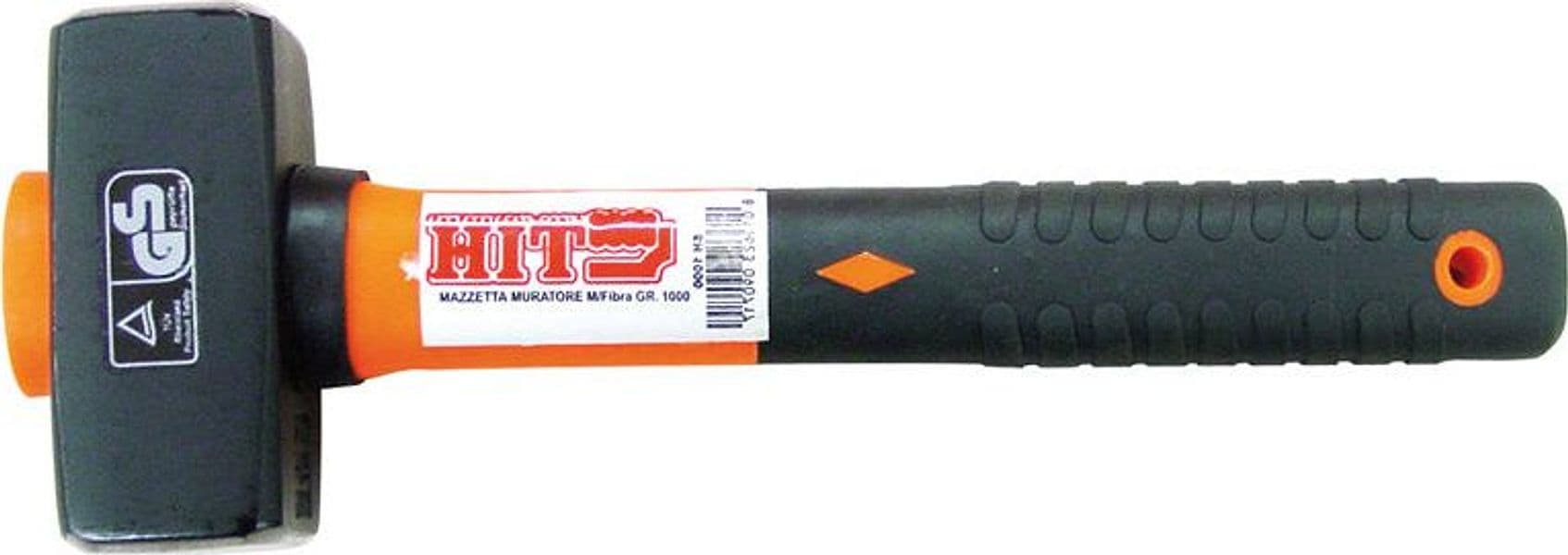 Mazzetta per Muratore Manico in Fibra di Vetro Gr. 1.250 6 Pezzi Hit