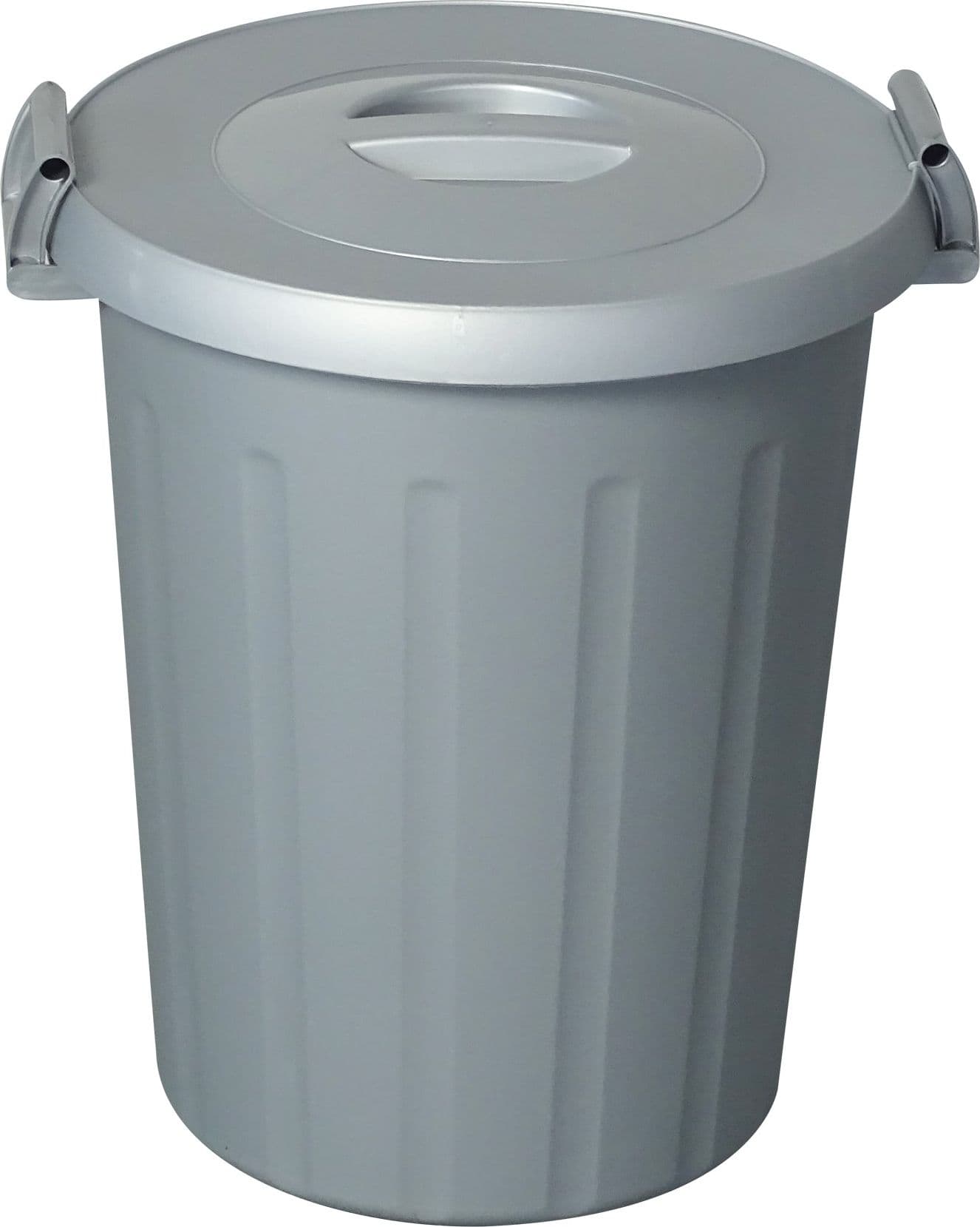 Ics Bidone con Coperchio Okey L 50 Ø Cm 47 x 52 H Colore Grigio