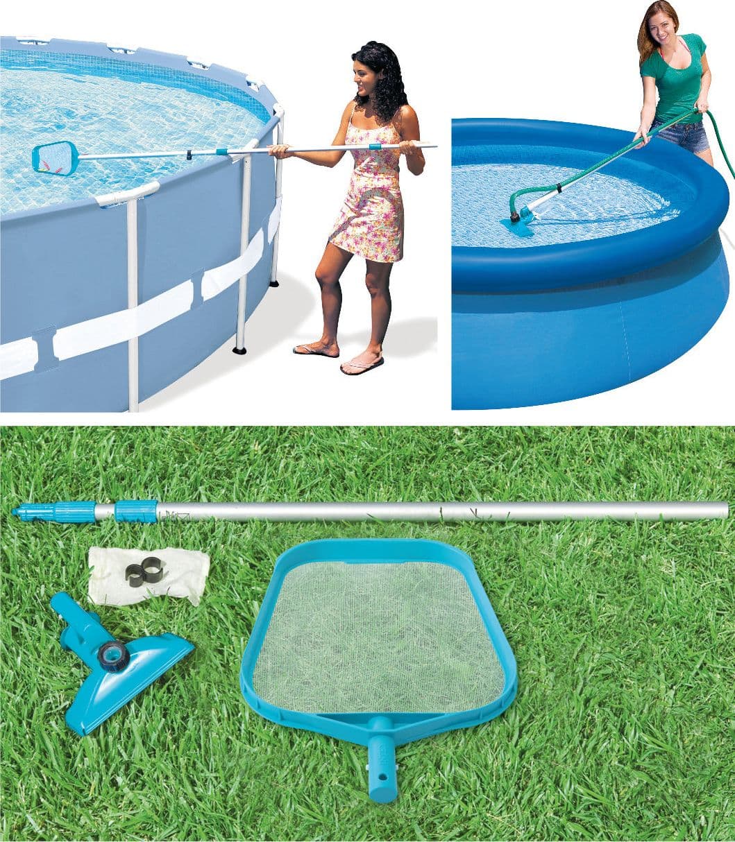 Kit Pulizia per Piscina Max Cm 488 Intex