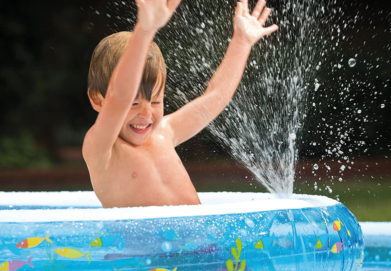 Intex Piscina Tonda Gonfiabile Baby Fish Double Cm. 279X36 H (Lt. 990+232) in Piscinette per bambini BricoGo - Marano di Napoli, commercioVirtuoso.it