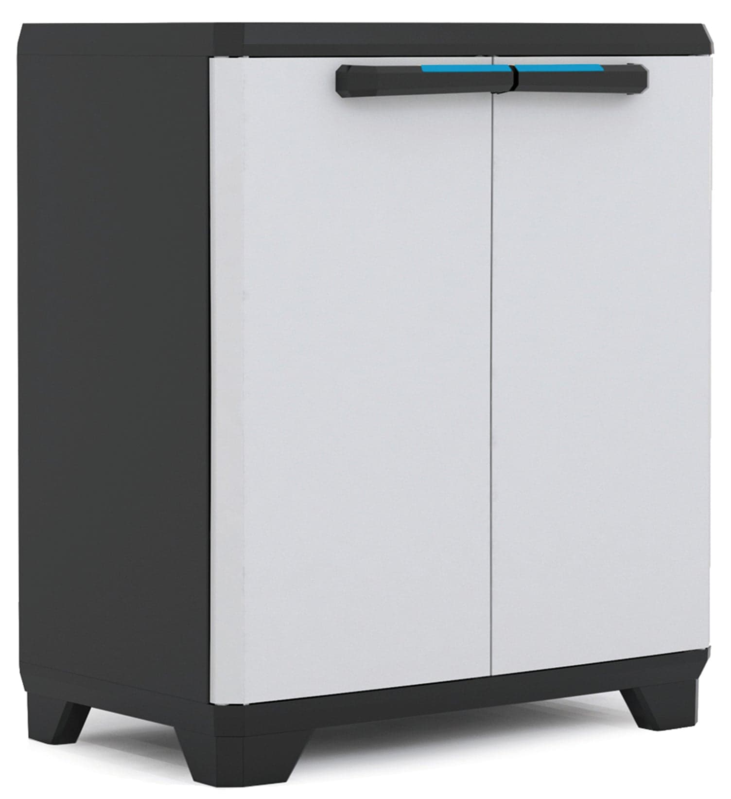 Armadio Basso Linear In Resina Con Ripiano Regolabile Colore Grigio Nero Keter in Armadietti e credenze BricoGo - Marano di Napoli, commercioVirtuoso.it