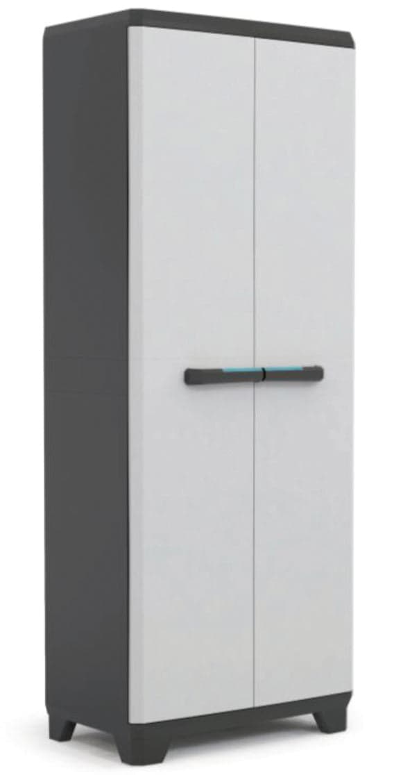 Armadio Portascope Linear In Resina Con Ripiani Regolabili Colore Grigio Nero Keter in Armadietti metallici BricoGo - Marano di Napoli, commercioVirtuoso.it