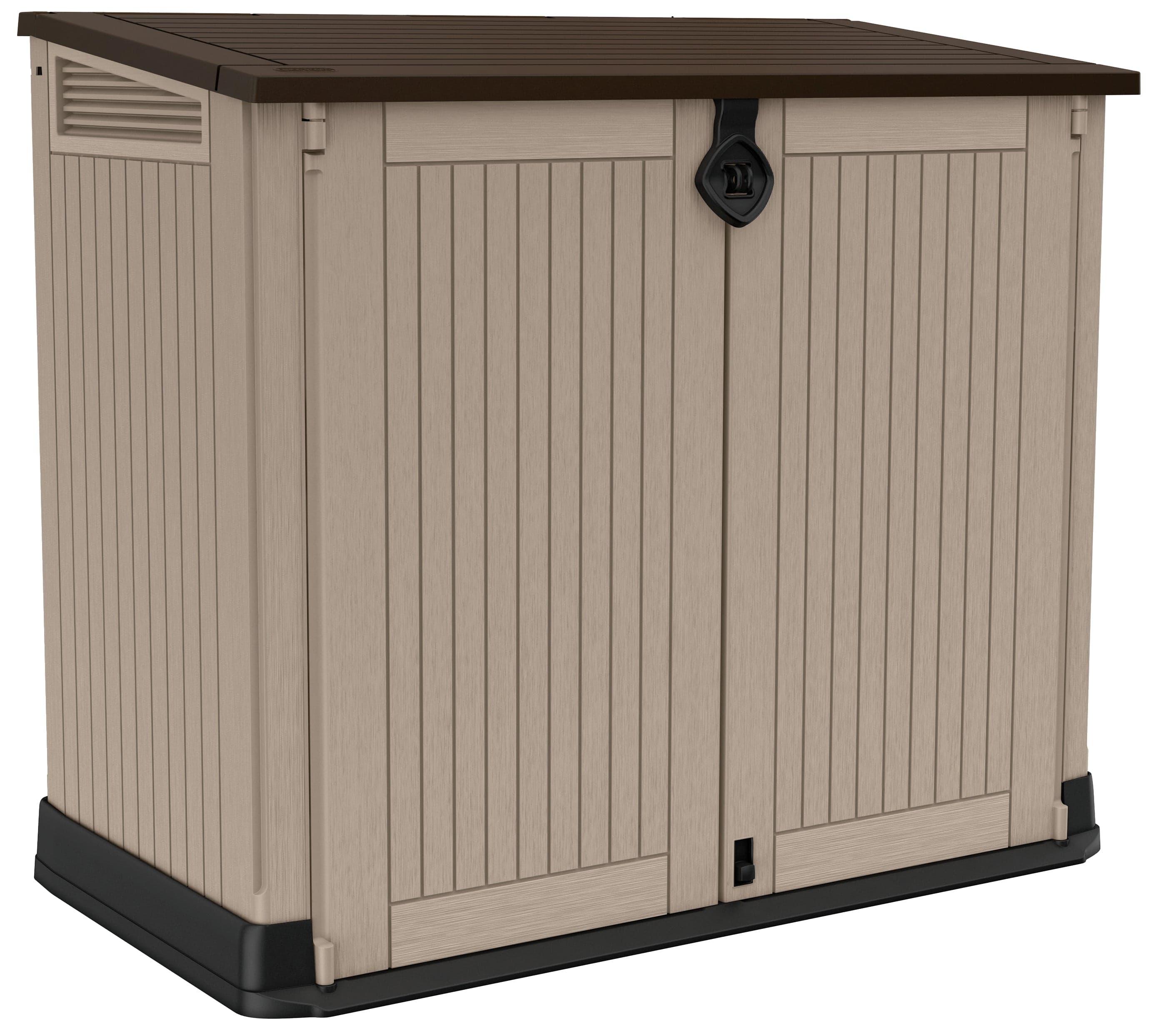 Baule Porta Attrezzi Da Giardino Store In Out Midi In Resina Effetto Legno Colore Beige Keter