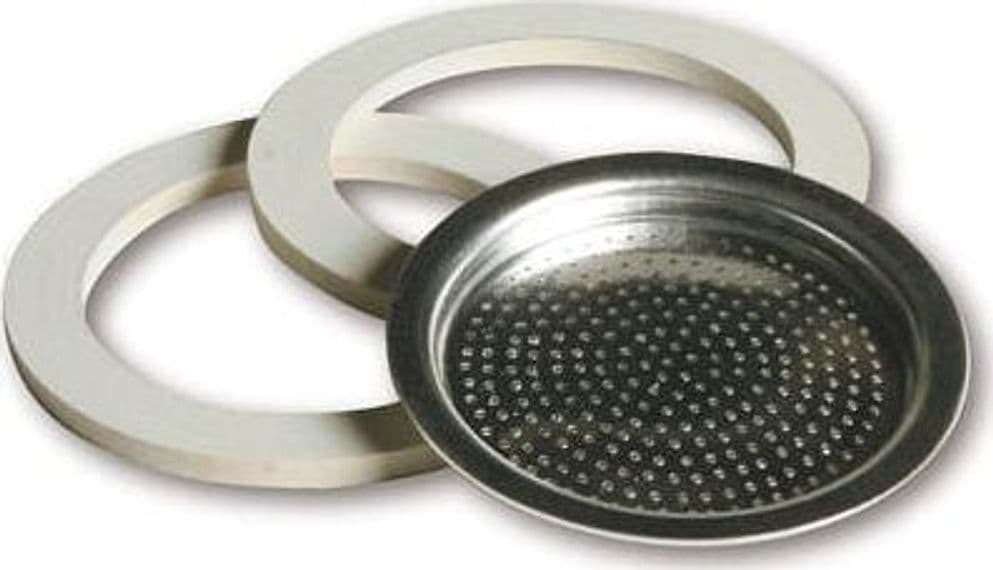 Kit 2 Guarnizioni + 1 Filtro per Caffettiera 1 Tazza