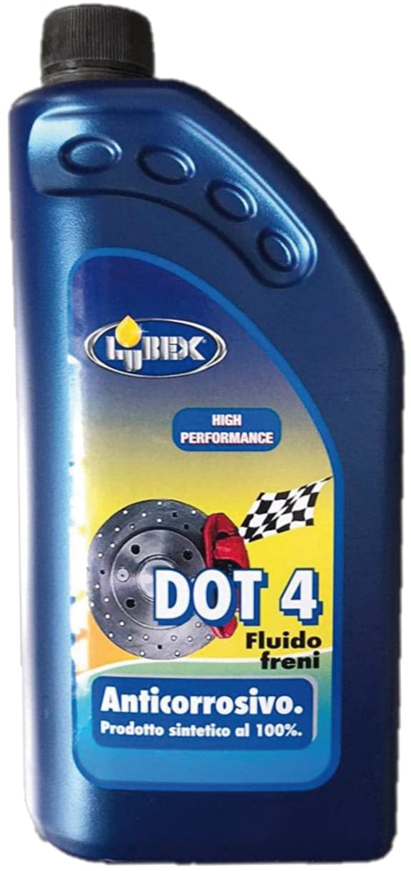 Olio Freni Sintetico DOT4 Ml. 250 12 Pezzi Lubex