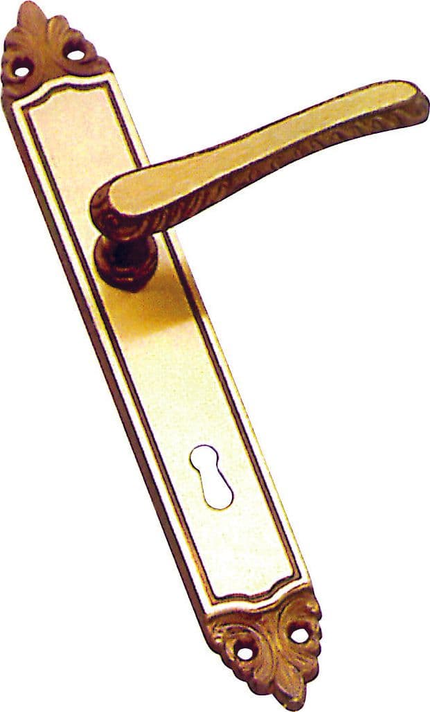 Maniglia Athena con Placca Quadro 8 Foro Patent Dist. 90 4 Pezzi