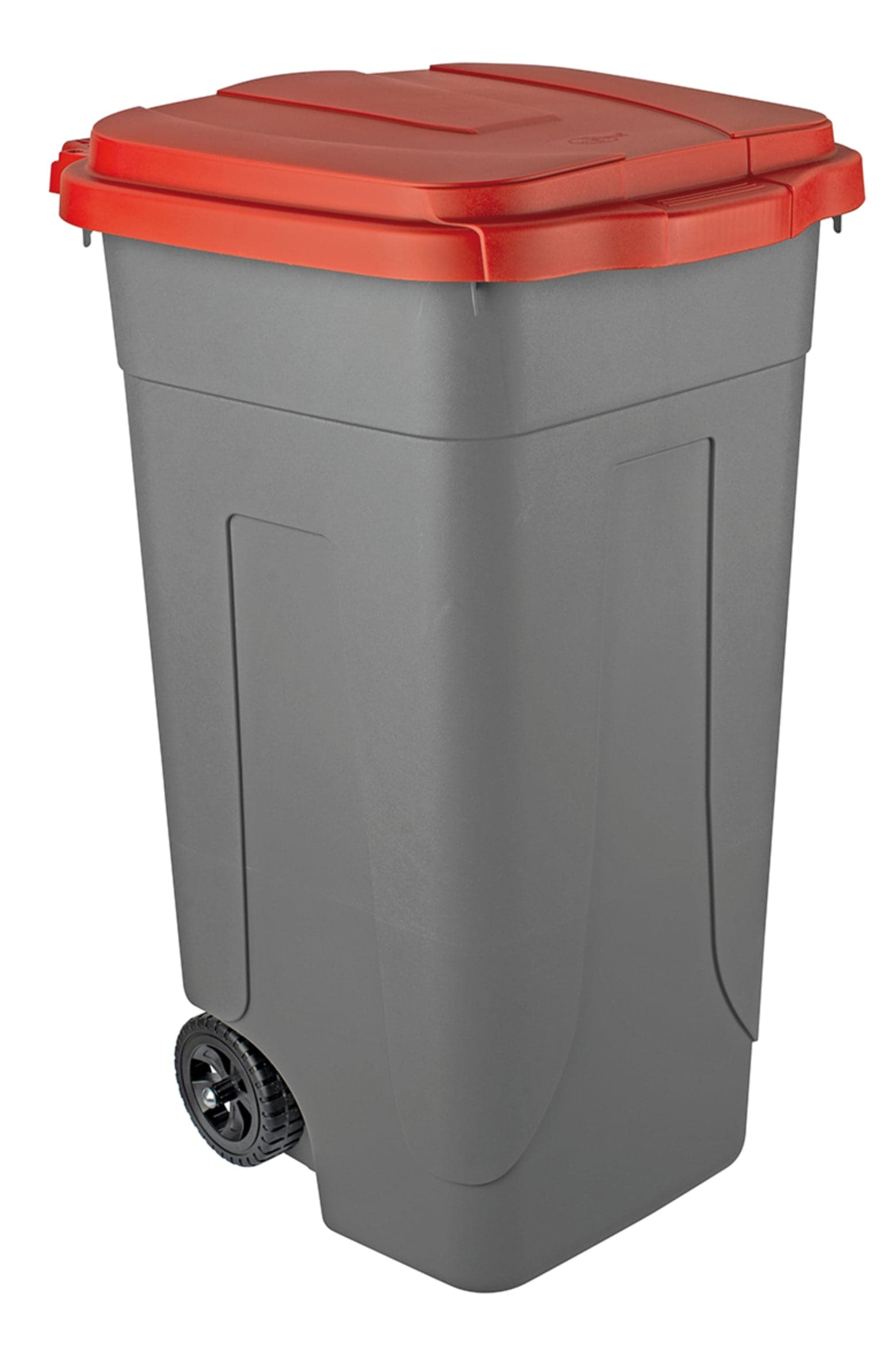 Bidone per Differenziata L 80 cm 45 x 50X78 H Colore Rosso Grigio Mobil