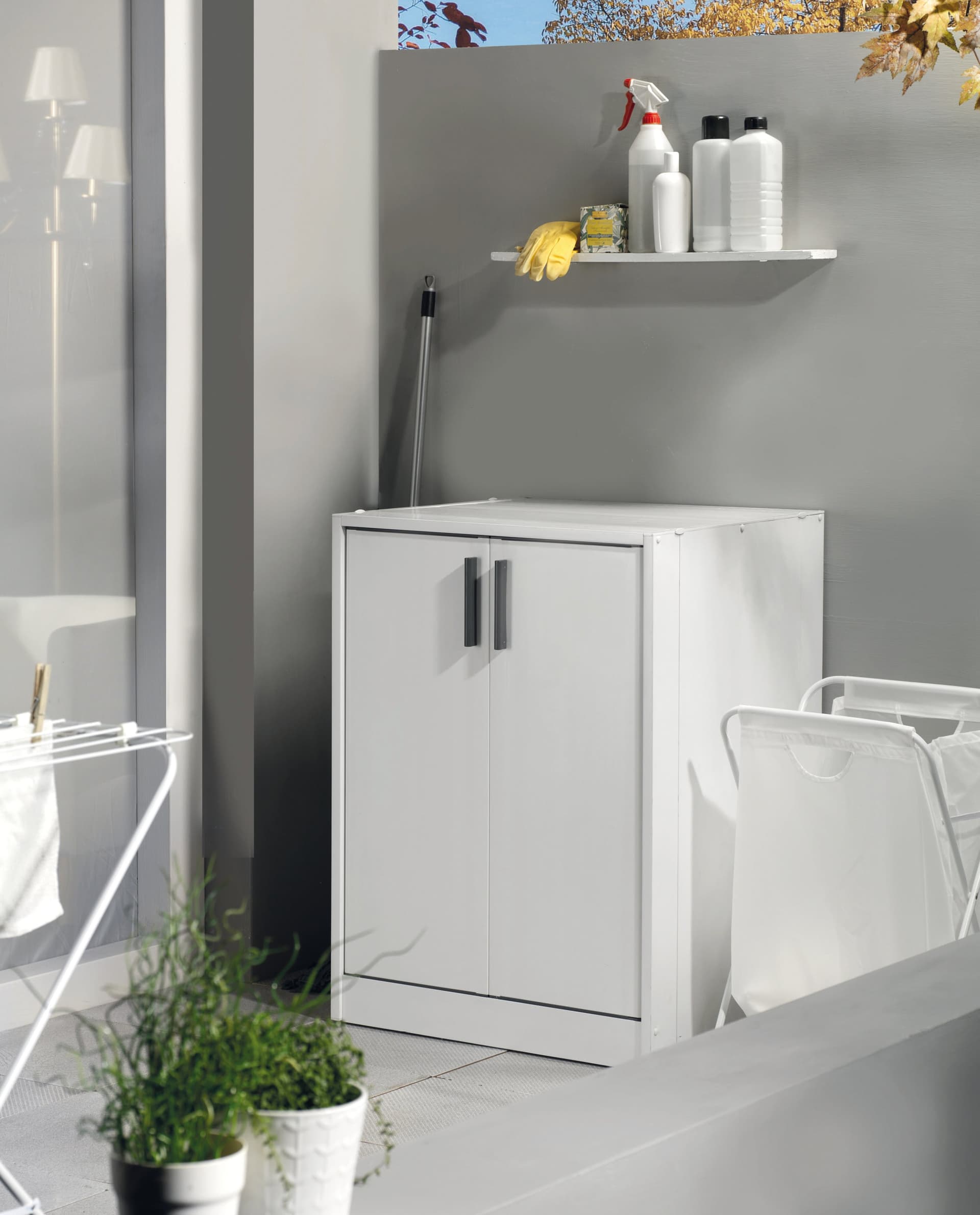 Mobile Coprilavatrice In Resina Col. Bianco Cm. 66,5X59,5X91 H in Altri ricambi per lavatrici BricoGo - Marano di Napoli, commercioVirtuoso.it