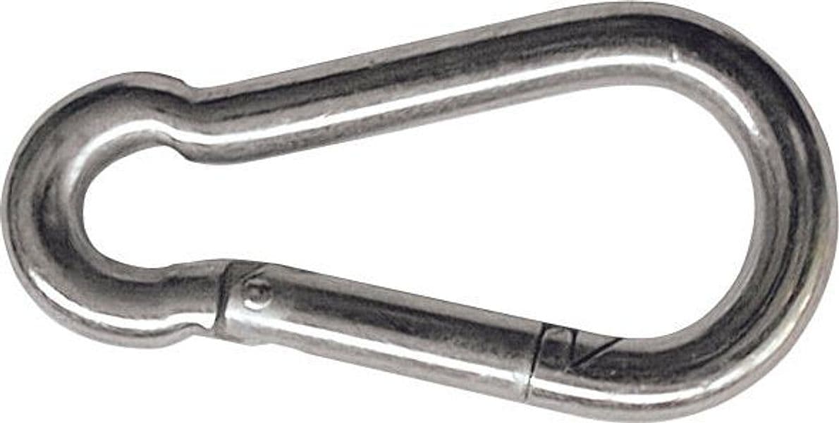 Moschettone Tipo Pompiere in Acciaio Zincato Mm 70 50 Pezzi