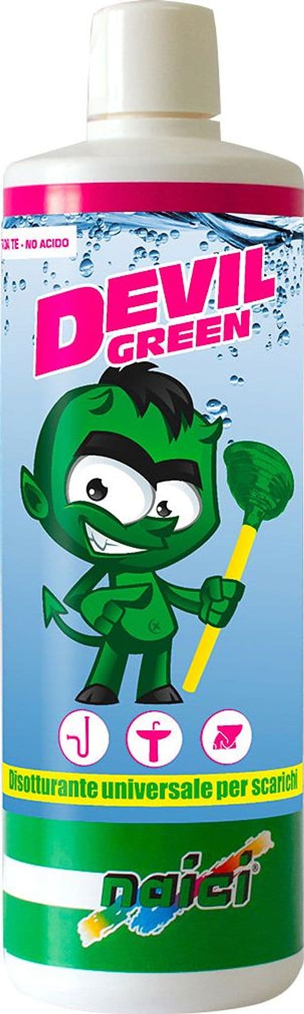Disotturante per Scarichi Devil Green L 1 12 Pezzi Naici