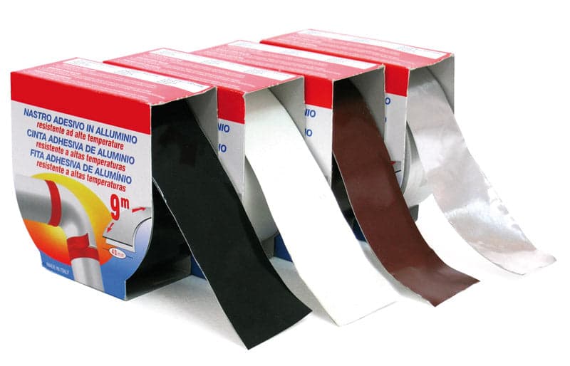 Nastro Adesivo per Tubi Stufa Alte Temperature Mm 40 x 9 M Colore Bianco