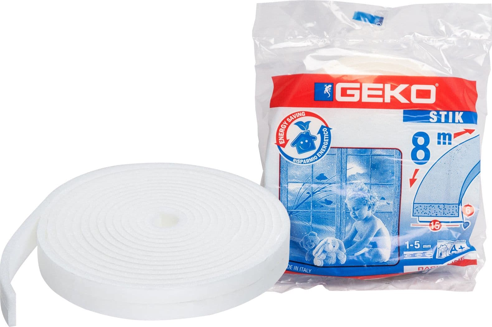 Parafreddo in Spugna Geko Bianco Mm 15 x M 8