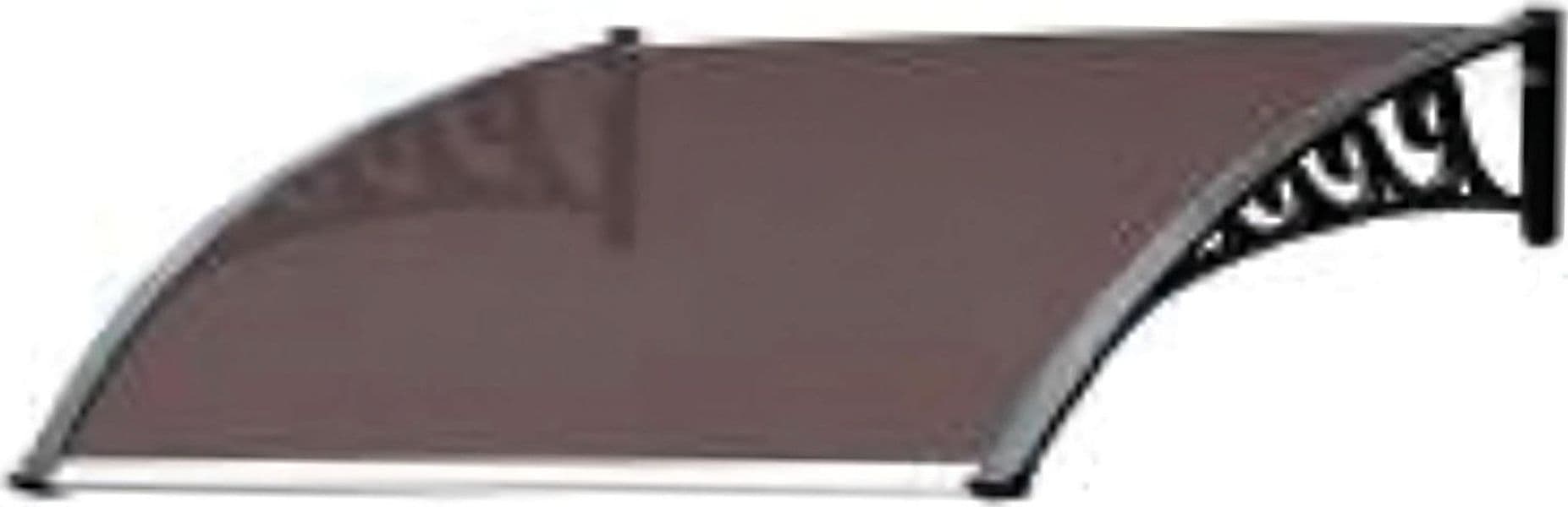 Pensilina Policarbonato Mod. Alveolare Marrone Cm 80 x 120