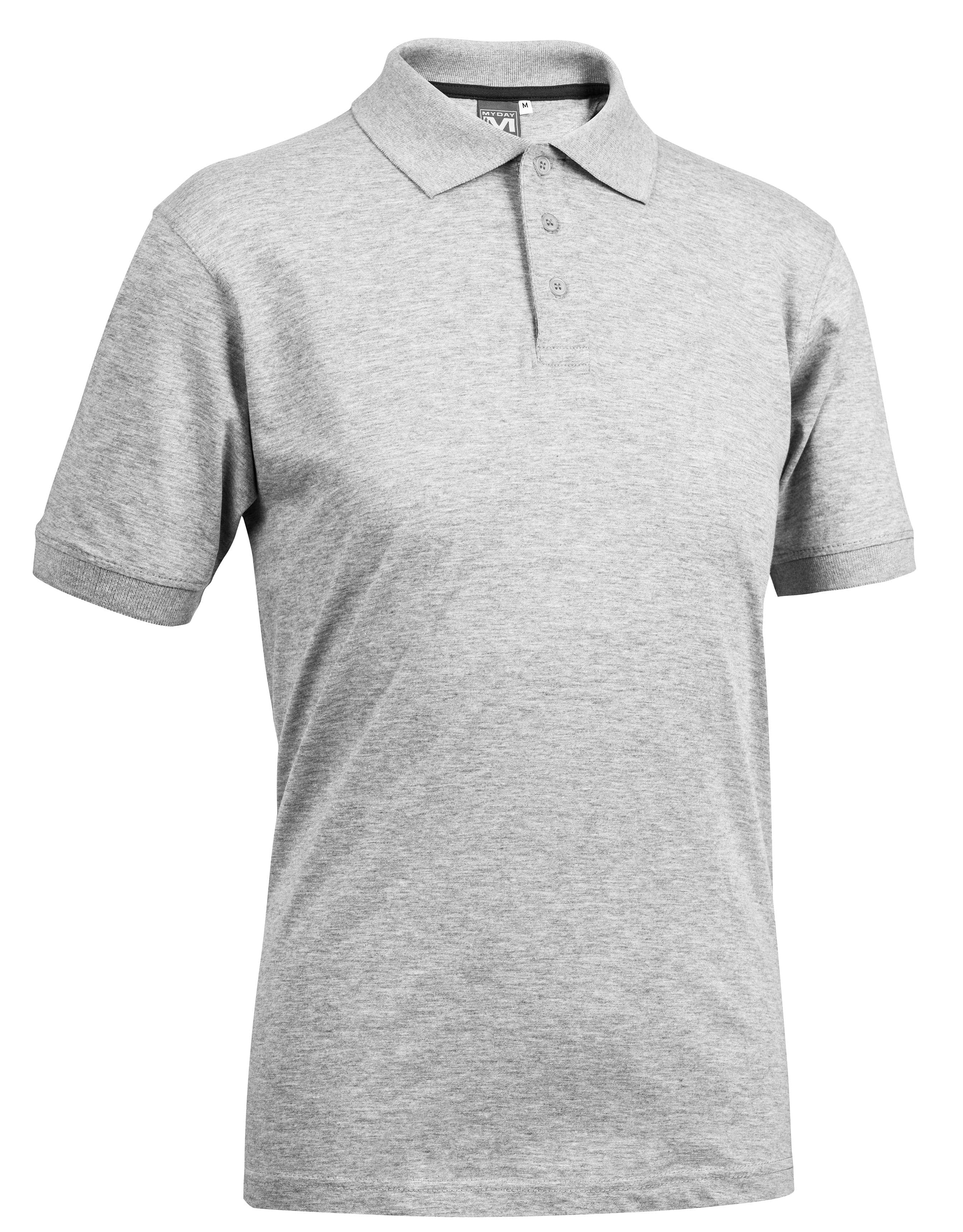Polo Fox Jersey Col. Grigio Melange Scuro Mis. L