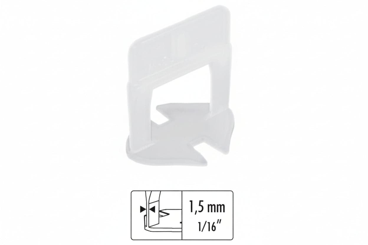 Raimondi BASE LIVELLANTE CON FERITOIA PER CUNEO H mm. 12  fuga mm. 1,5 - 500 pz.