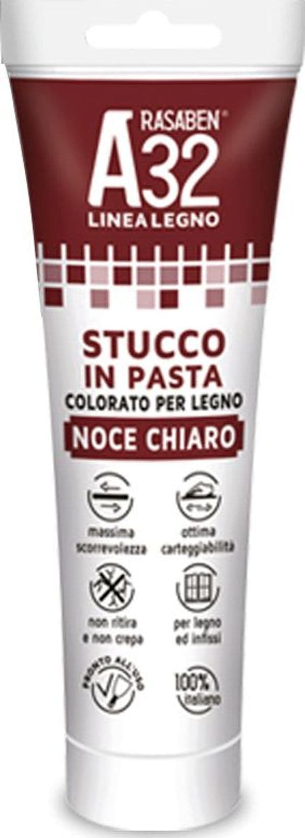 Stucco in Pasta Colore Orato per Legno A32 Noce Scuro Ml. 150 6 Pezzi