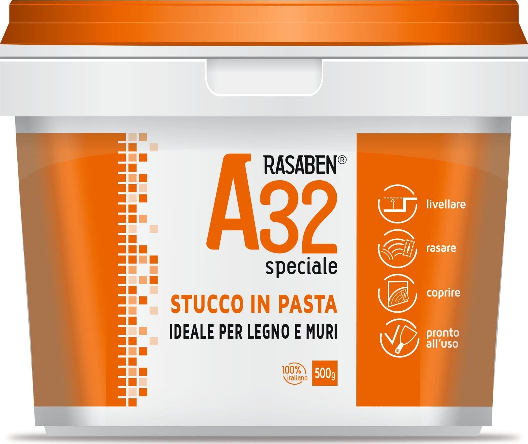 Stucco in Pasta per Legno e Muri A32 Speciale Kg 20 Rasaben