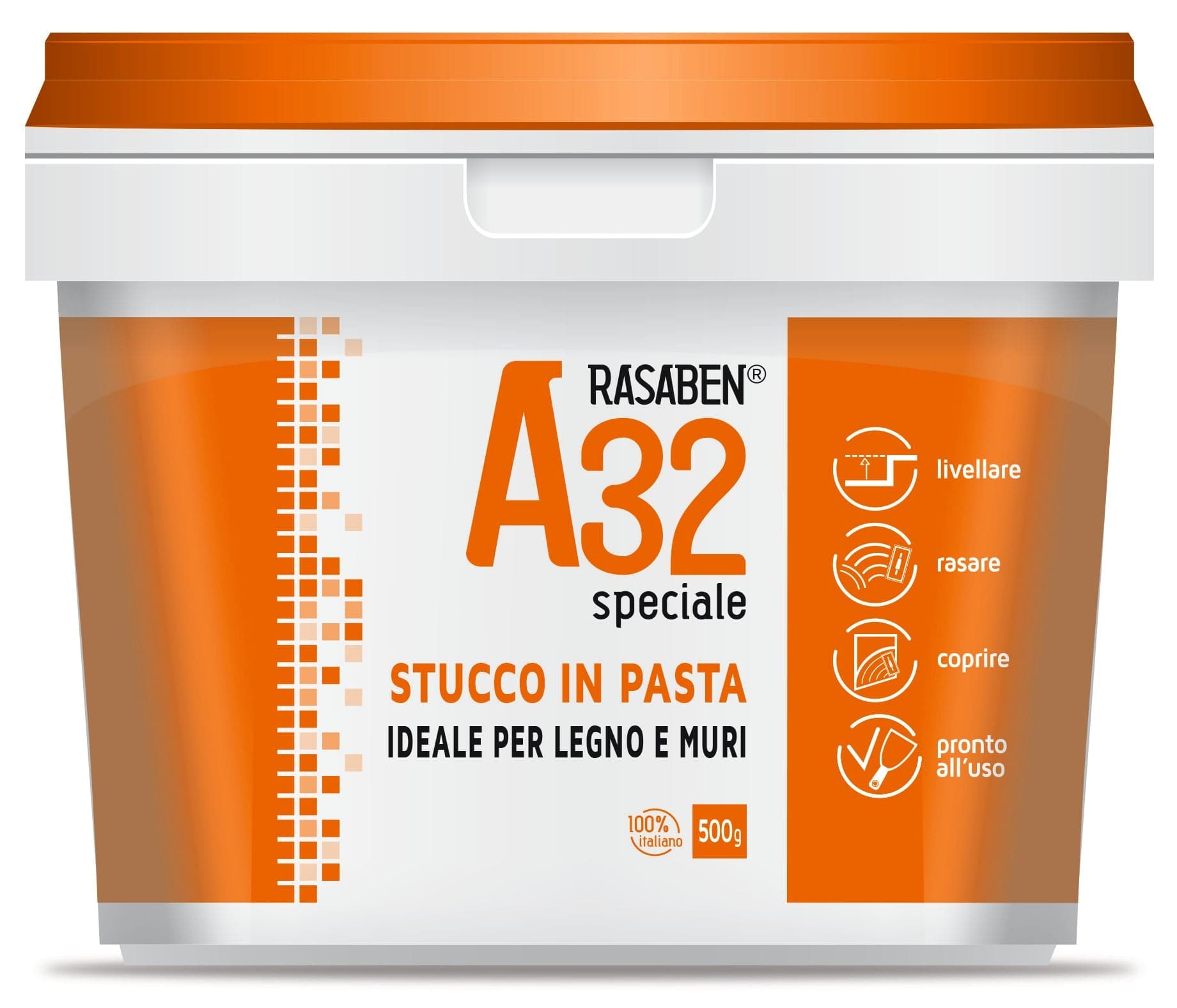 Stucco in Pasta per Legno e Muri A32 Speciale Kg 20 Rasaben