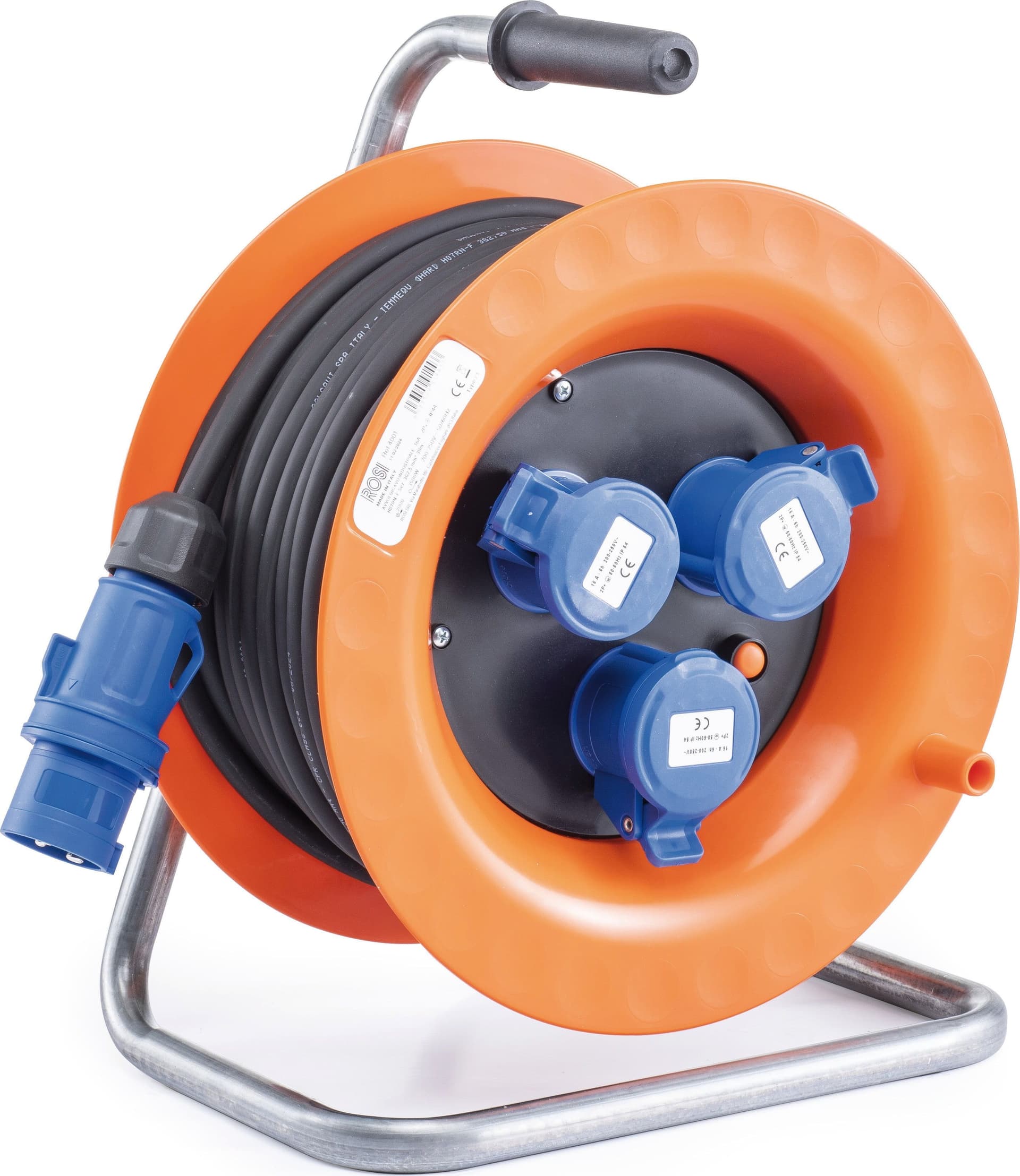 Avvolgicavo Elettrico Industriale 4001CAVO M 30 3P 16A 2P+E 400 V IP44 Rosi