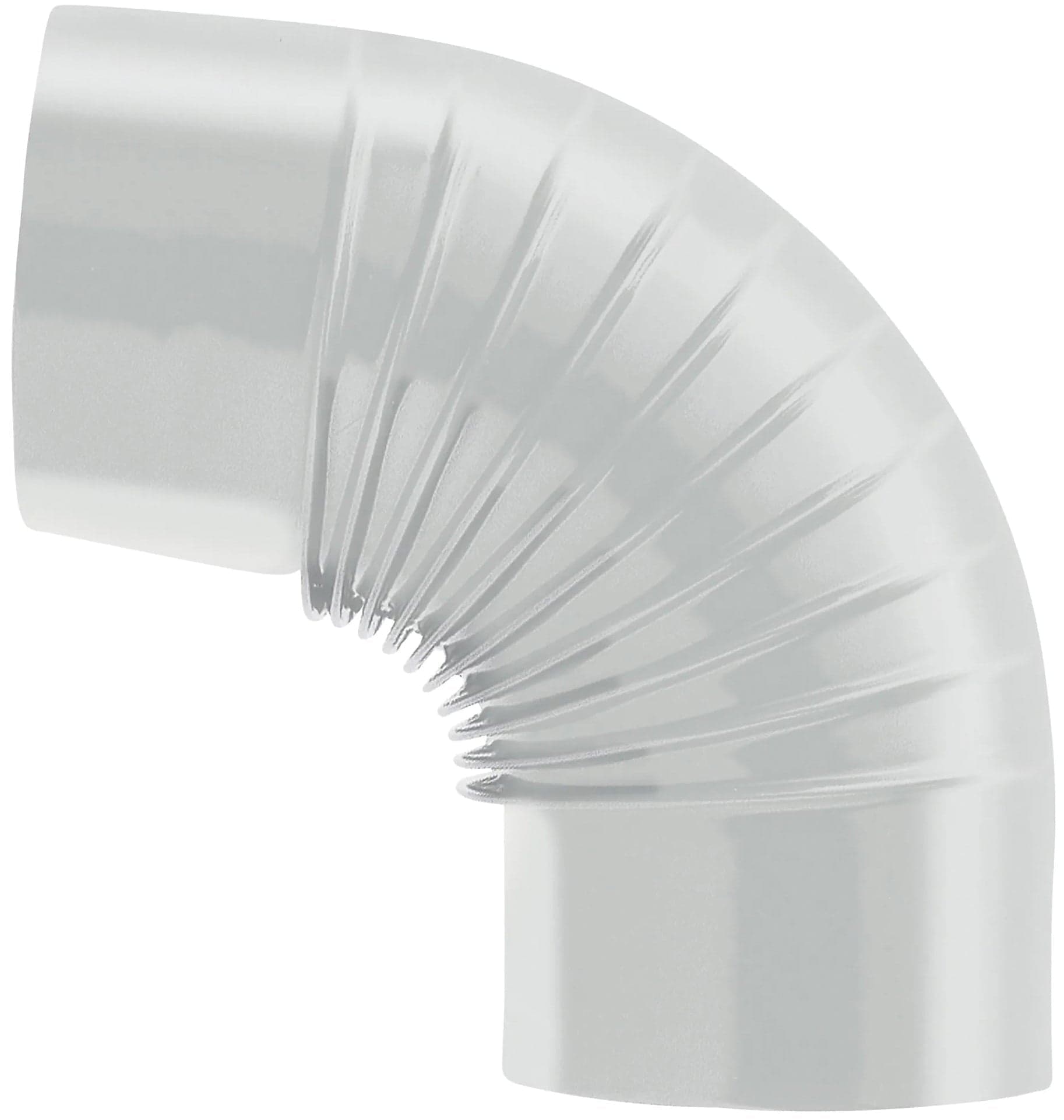 Gomito 90 ° per Stufa a Legna Porcellanato Classic Colore Bianco Ee ? Cm 12
