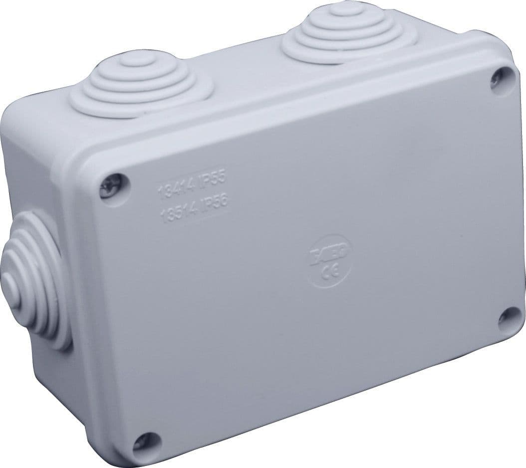 Scatola Stagna di Derivazione con Passacavi IP55 Mm 120 x 80X50 H