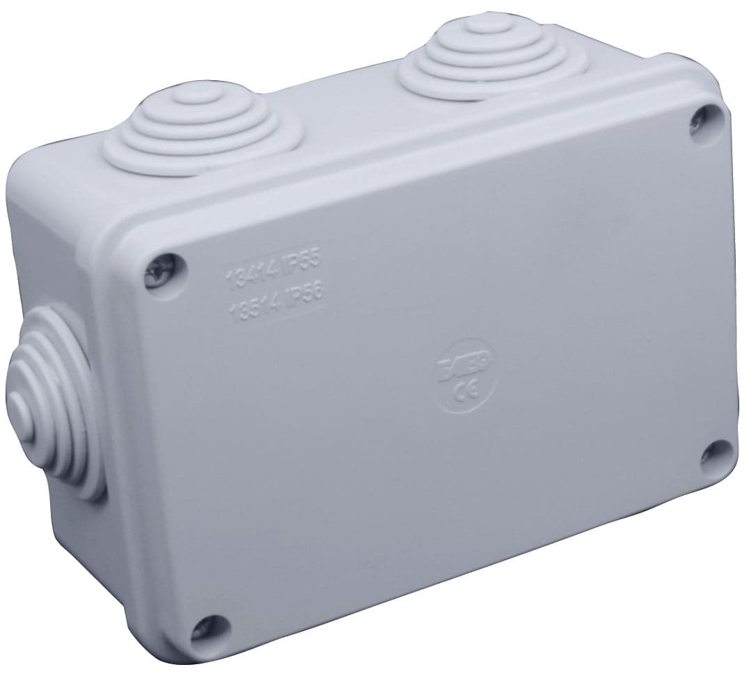 Scatola Stagna di Derivazione con Passacavi IP55 Mm 120 x 80X50 H